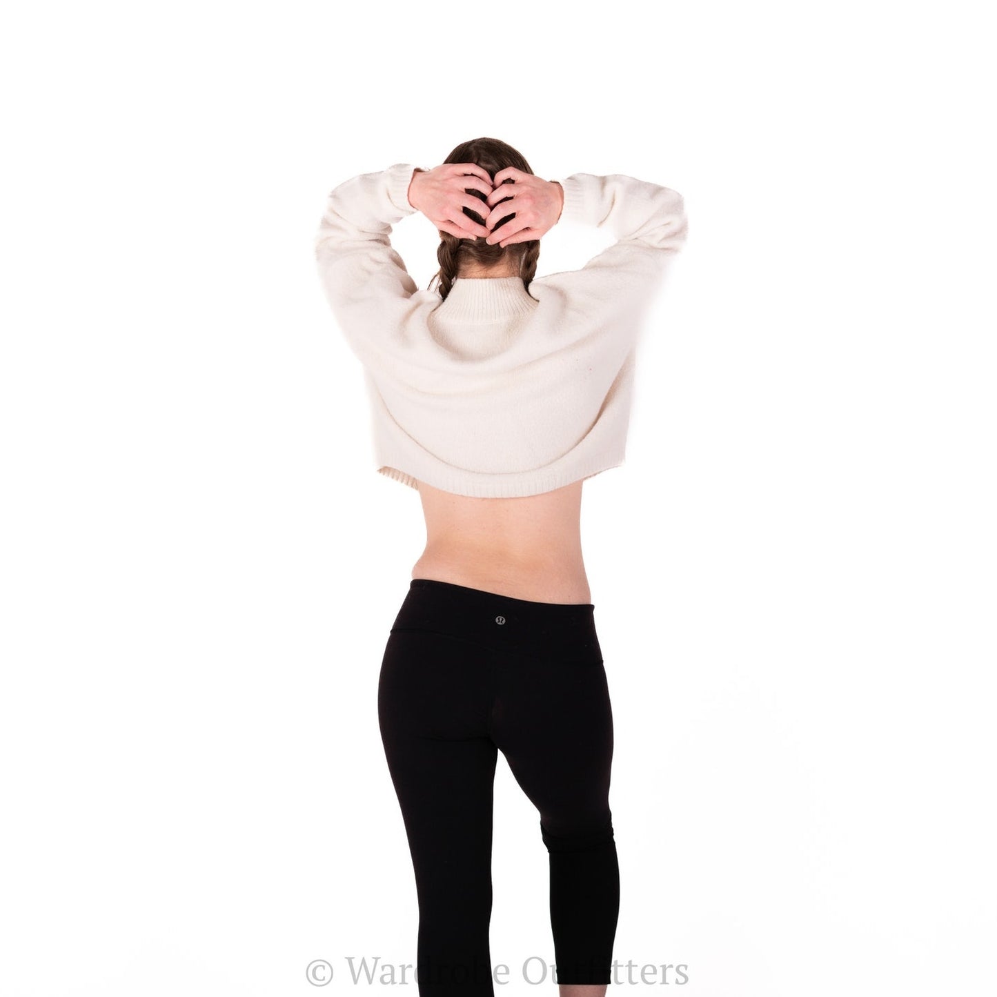 Cream White Plush Long Sleeve Sweater