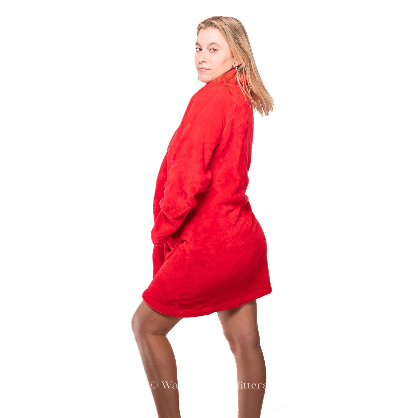 Victoria's Secret Red Plush Sexy Short Cozy Robe, M/L