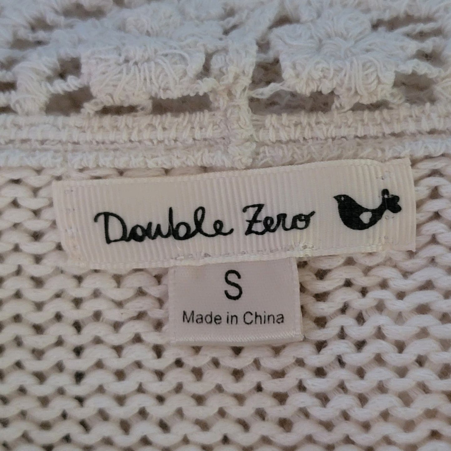 Double Zero Crochet Tassel Knit Lace Sweater Cardigan