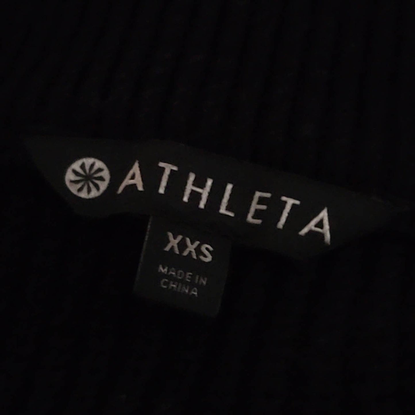 Athleta Ribbed Knit Cropped Fitted Sweater