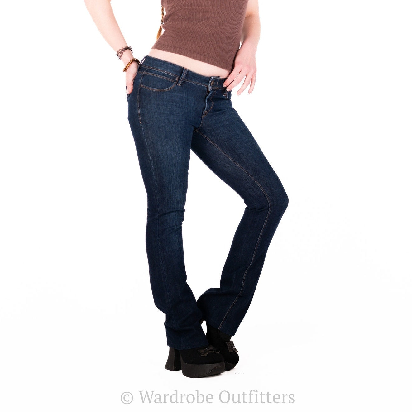 DL1961 Cindy Sonic Slim Boot Indigo Low Rise Blue Jeans
