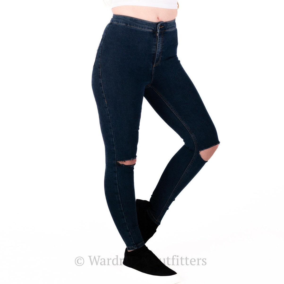 NEW Topshop Moto Toni Blue Skinny Jeans