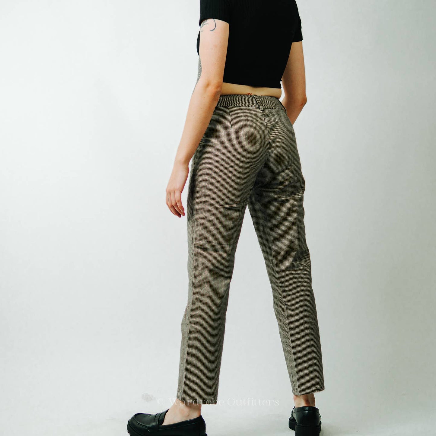 Lizwear Liz Claiborne Gingham Checker Plaid Trouser Pants - 6
