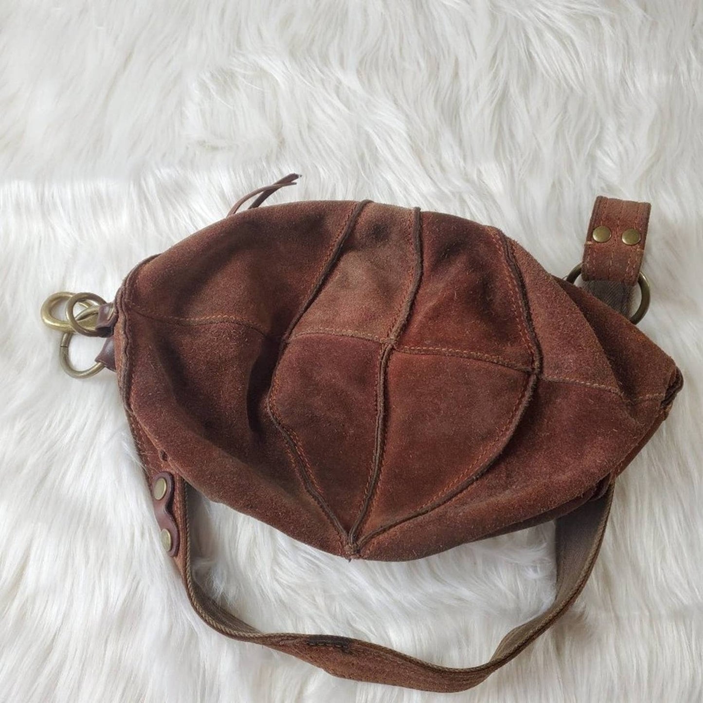 Lucky Brand Y2K Brown Leather Shoulder Bag