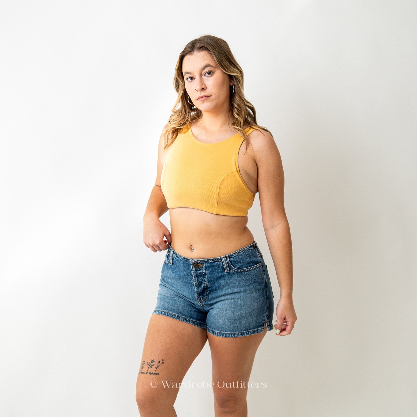 Free People Yellow Sports Bra