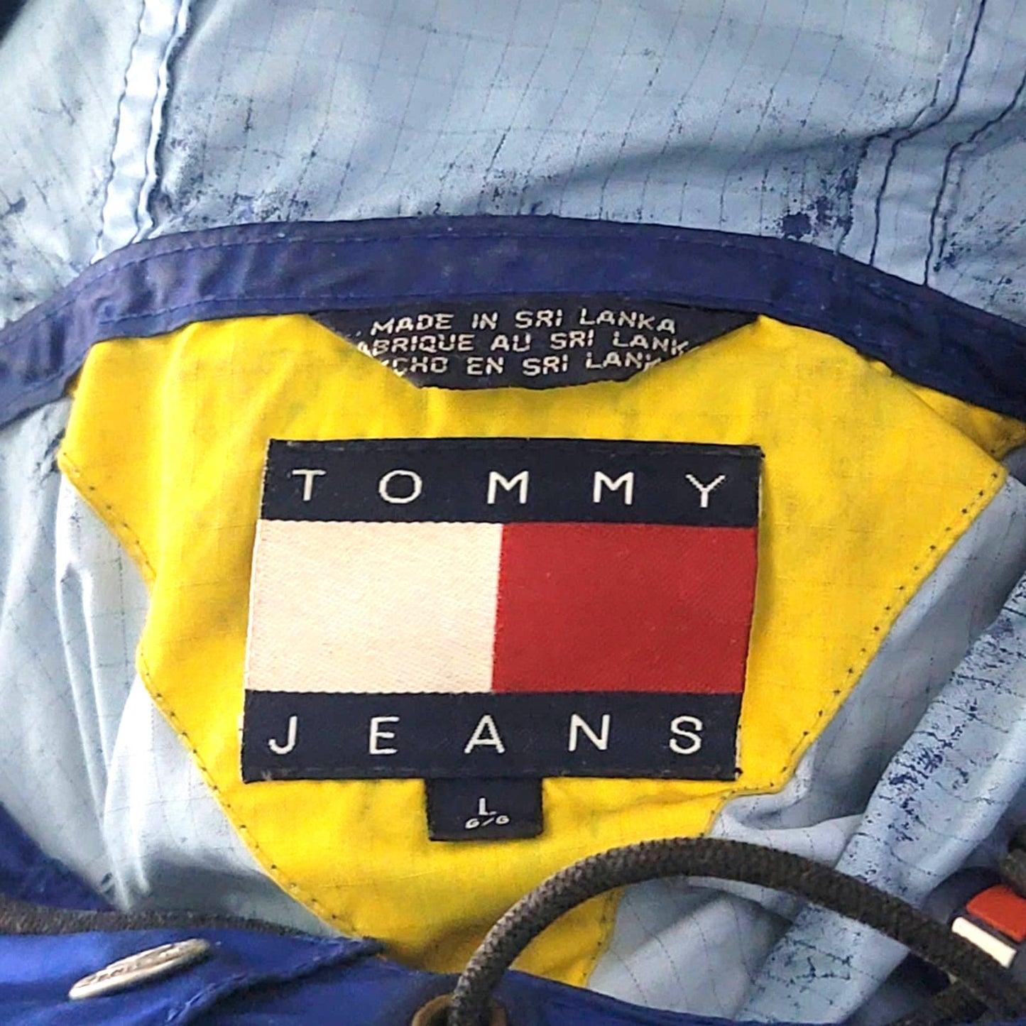 Vintage Y2K Tommy Hilfiger Windbreaker Rain Jacket - L