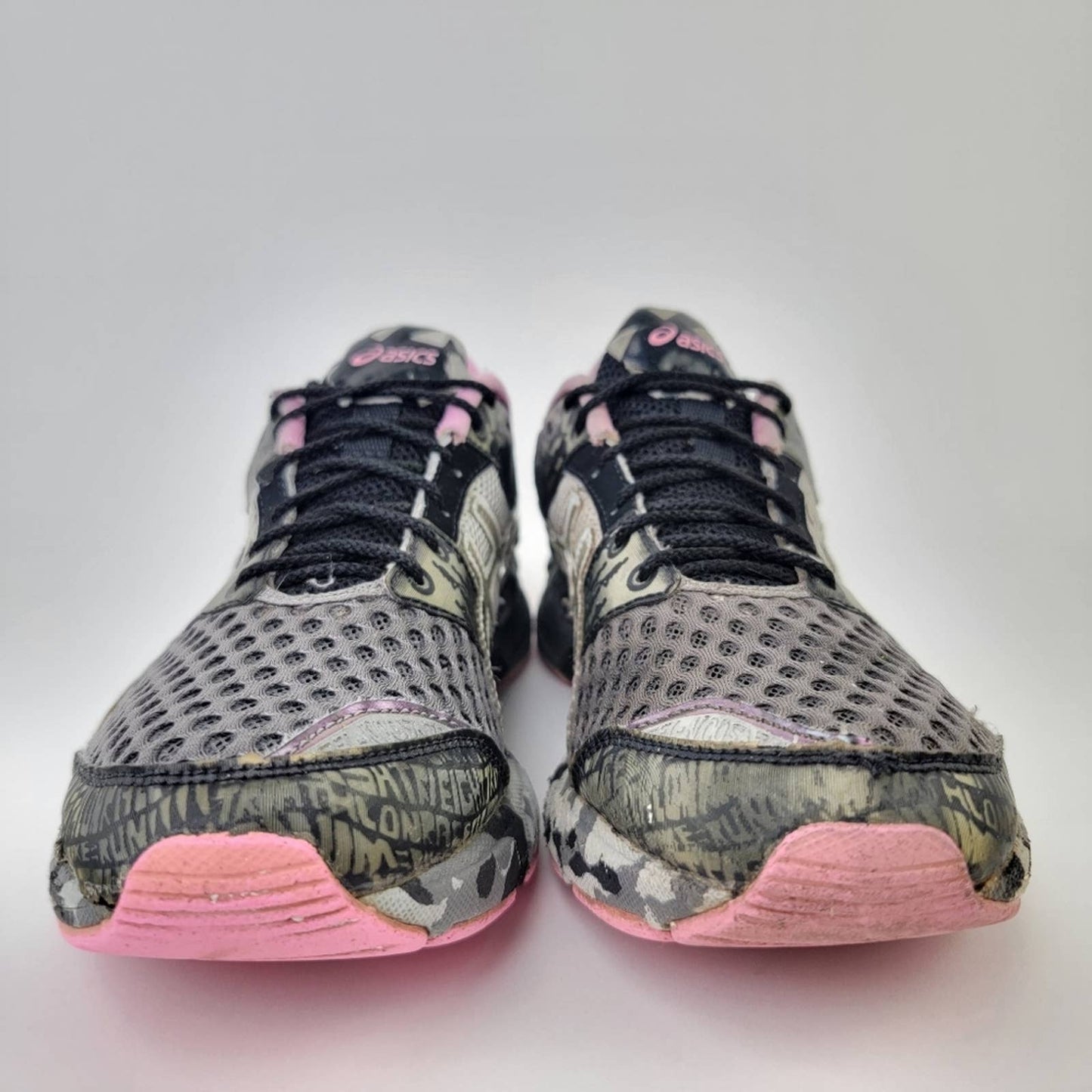 Asics Gel Noosa Tri 8 Black Camo Running Shoes - 8.5