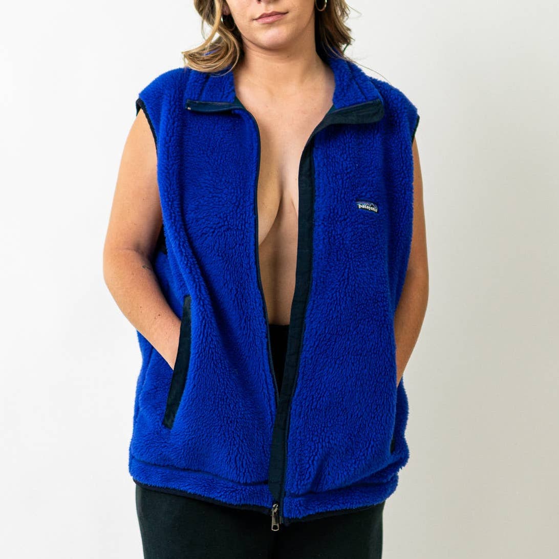 1996 Patagonia Retro-X Fleece Vest - Blueberry & Spruce