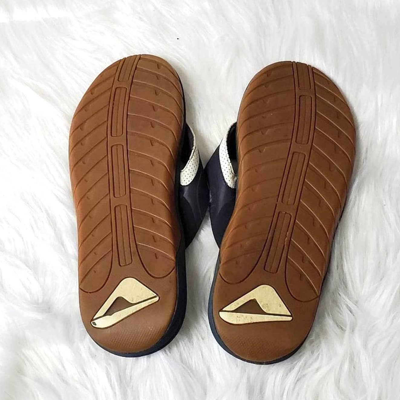 Reef Leather Fanning Sandals - 12