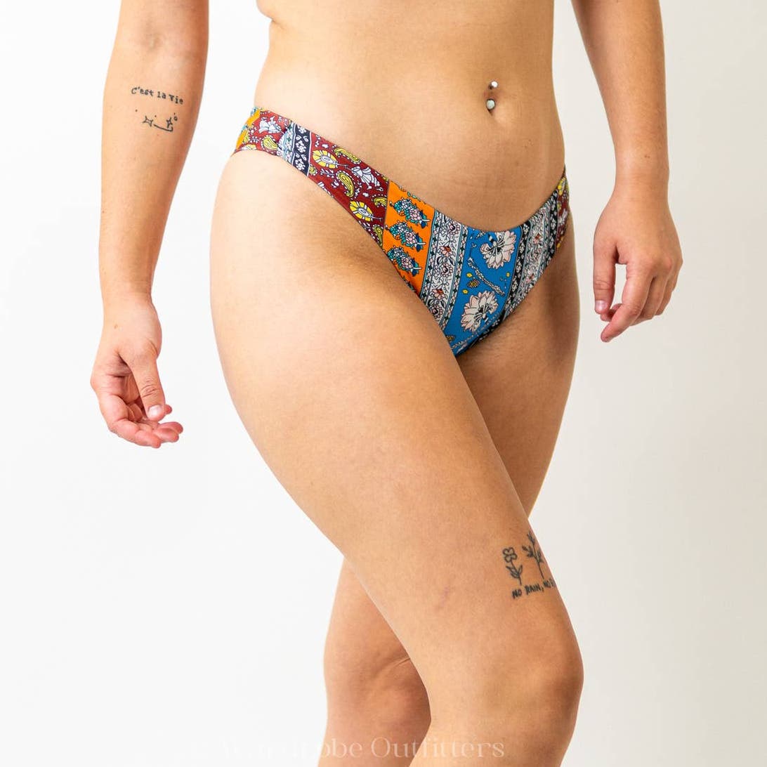 Paisley Triangle Bikini Bottoms