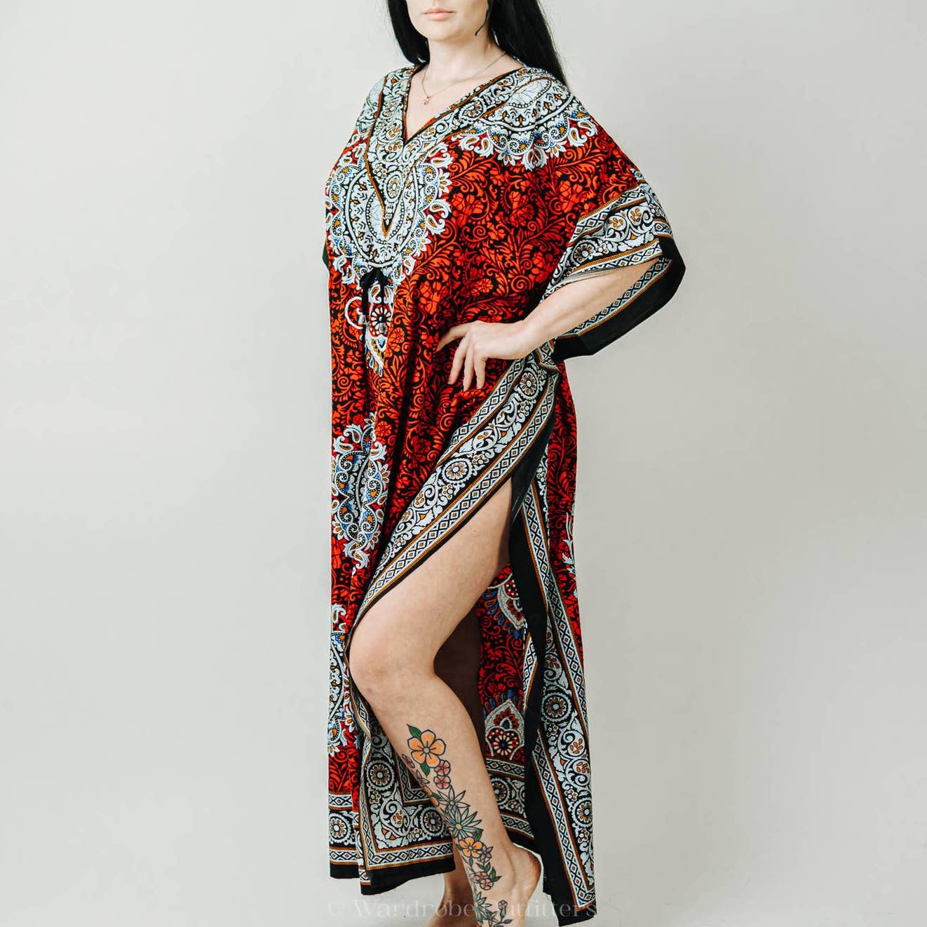 KARACHIC BY NF Kimono Kaftan Dress Coverup Loose Sundress Caftan