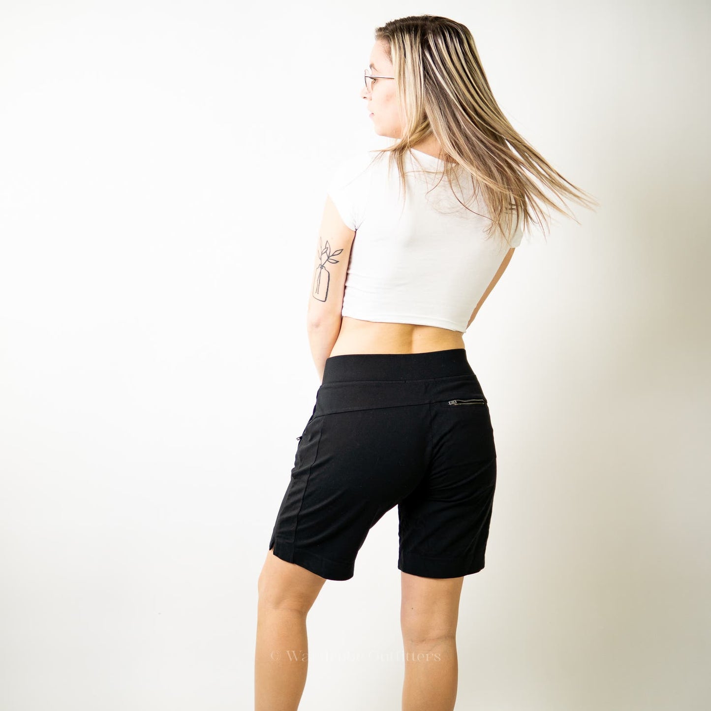 Athleta Black Bike Running Shorts