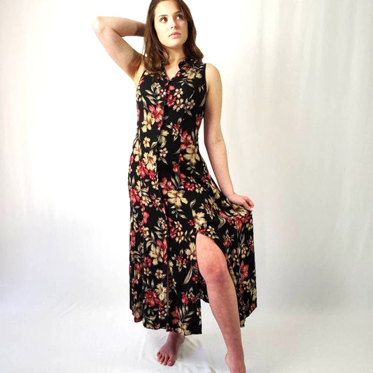 Vintage Bentley Floral Prairie Maxi Dress - 8