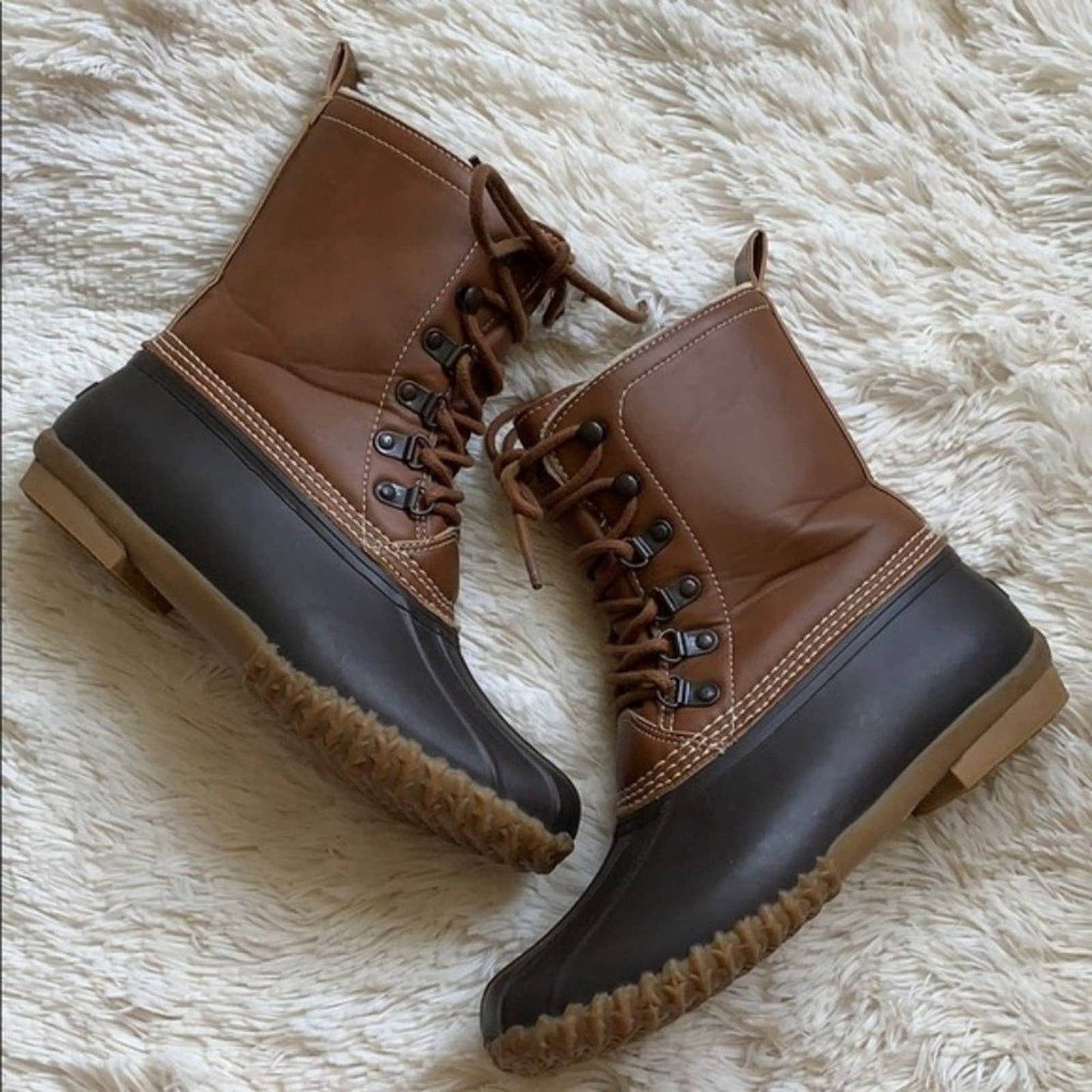 Esprit Marina Lace Up Duck Boots - 8.5