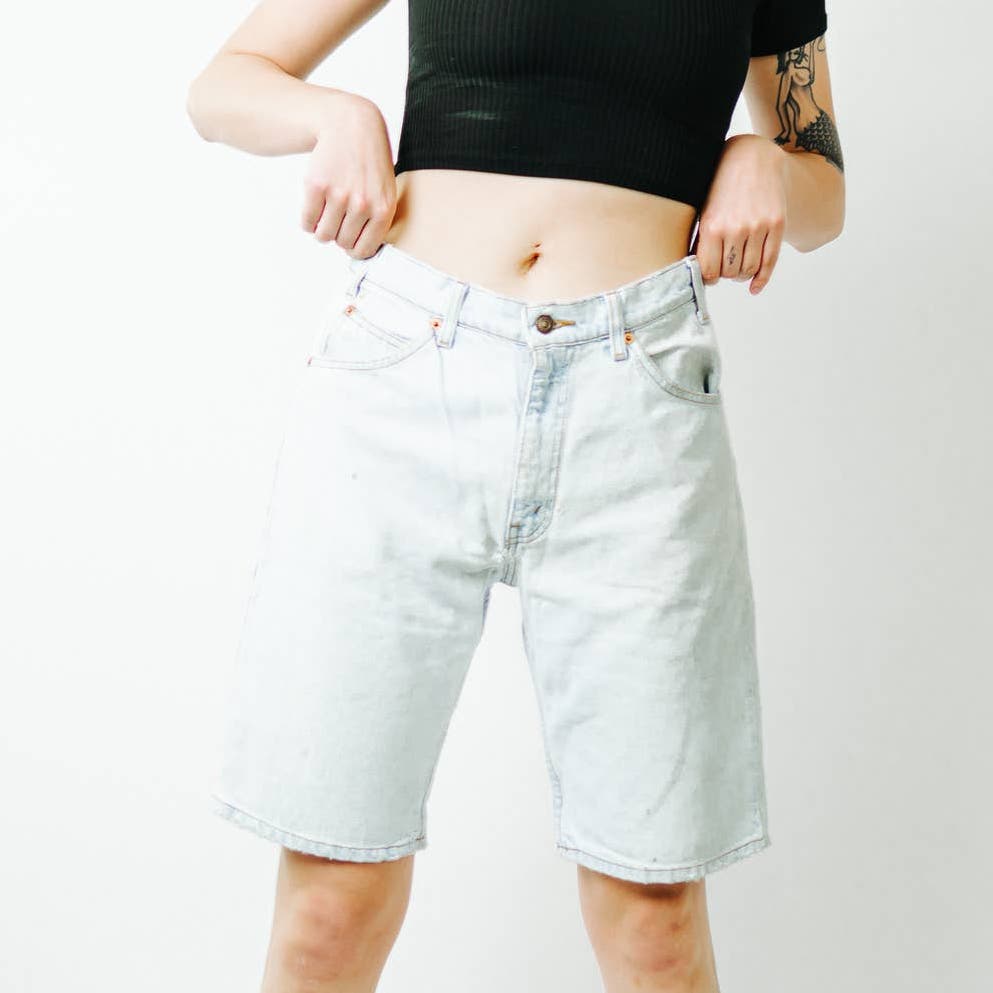 Vintage Y2K 501 Levi's 550 Orange Tab Jean Shorts