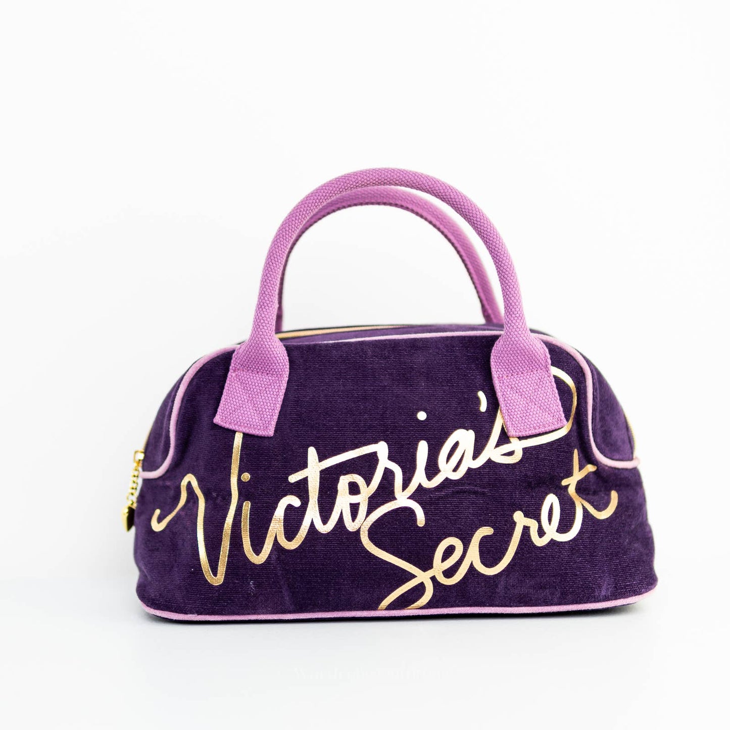Victoria's Secret Sexy Plush Velvet Bag Satchel Shoulder Bag Purse Tote