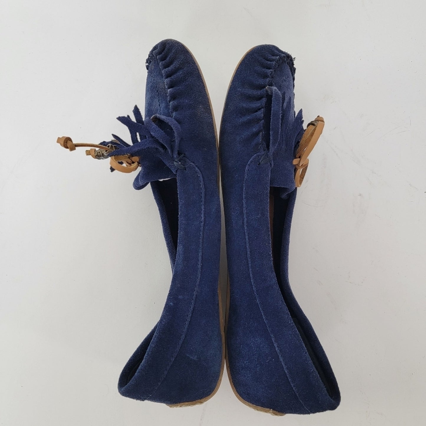 Lucky Brand Aunee Blue Suede Driving Mocassins - 10