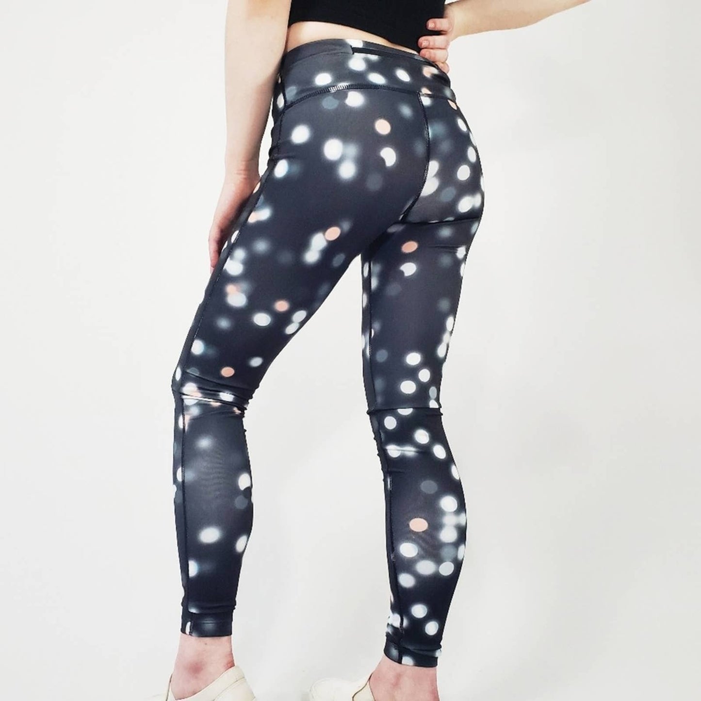Nike Dri-Fit Essentials Printed Polka Dot Legging Tights Yoga Pants - XS