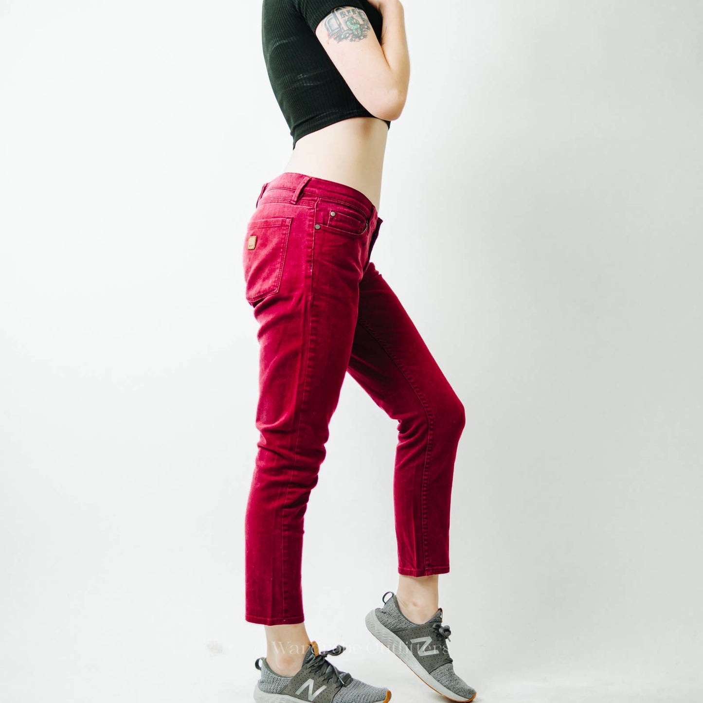 Red Roxy Denim Jeans