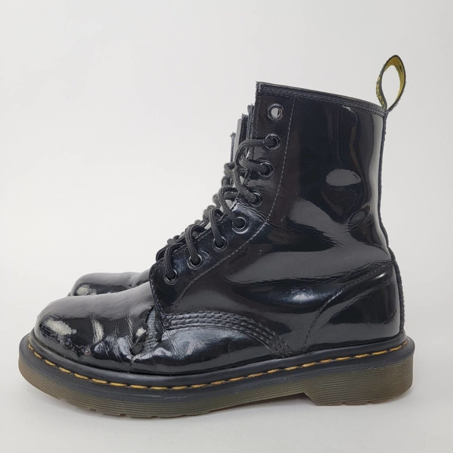 Dr. Martens 1460 Patent Leather Black Boots - 8