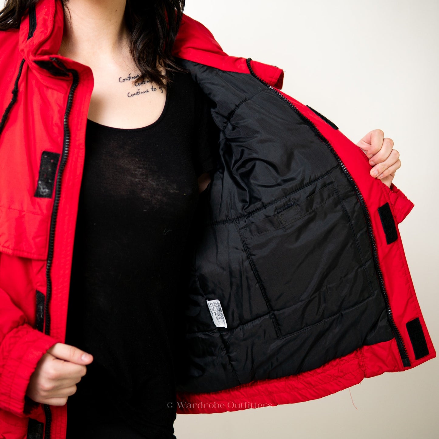 Vintage 90s Red Puffer Ski Jacket by [St. Moritz] - XL