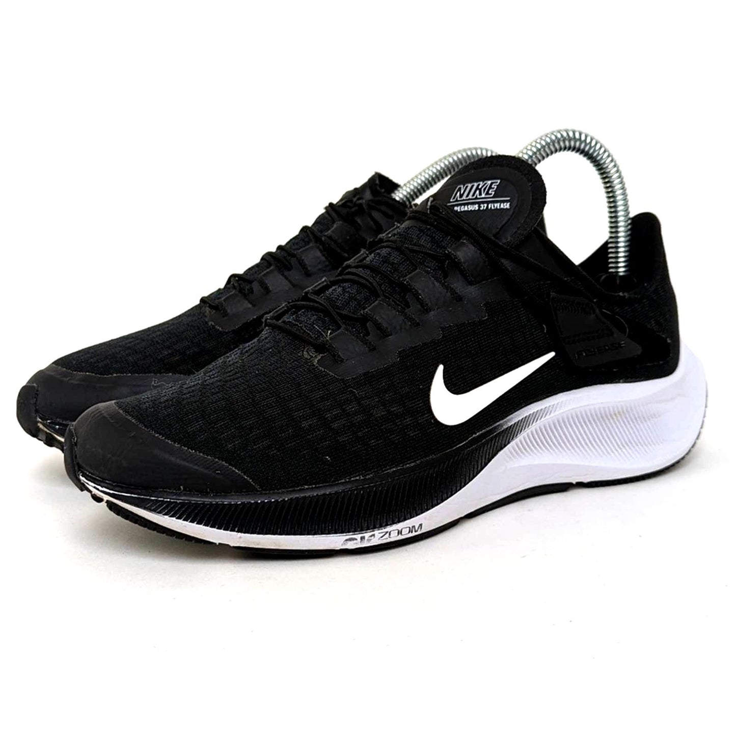 Nike Air Zoom Pegasus 37 FlyEase 'Black White' - 7