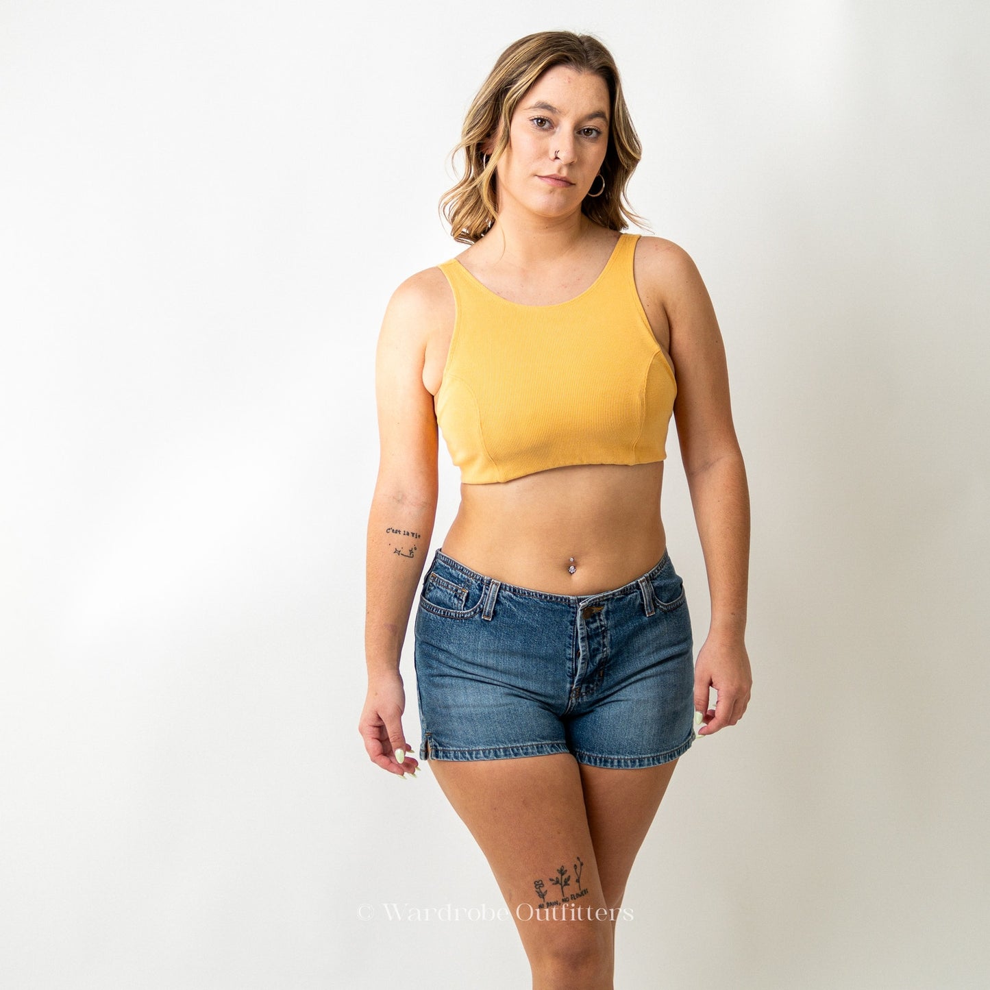 Free People Yellow Sports Bra