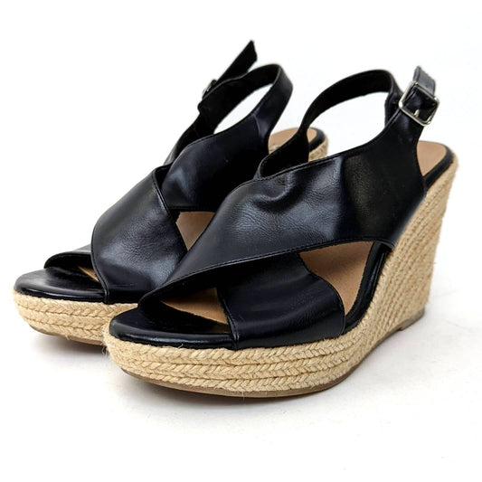 AE Outfitters Platform Espadrille Wedge Sandals - 8.5