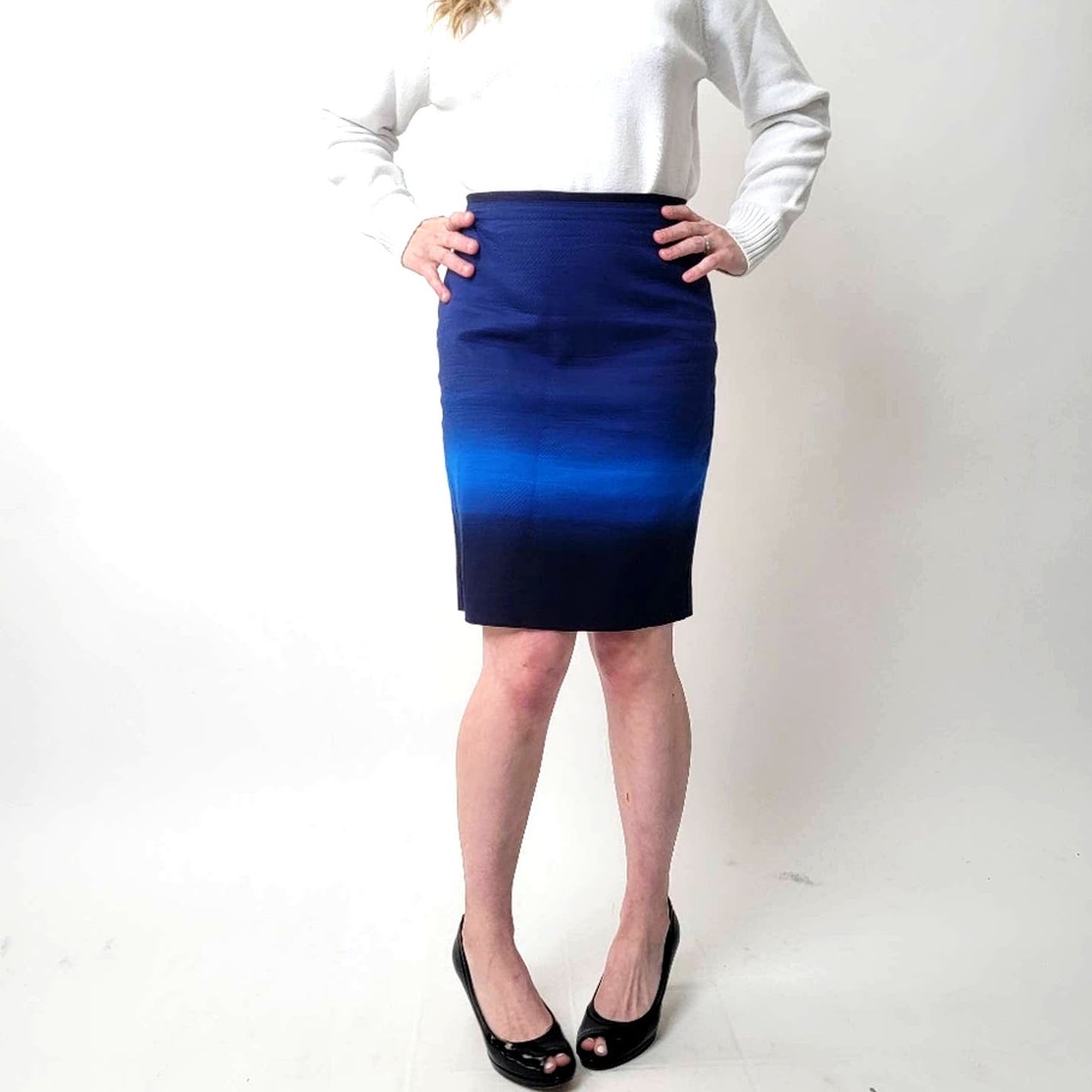 Ann Taylor LOFT Ombre Pencil Skirt - 4P