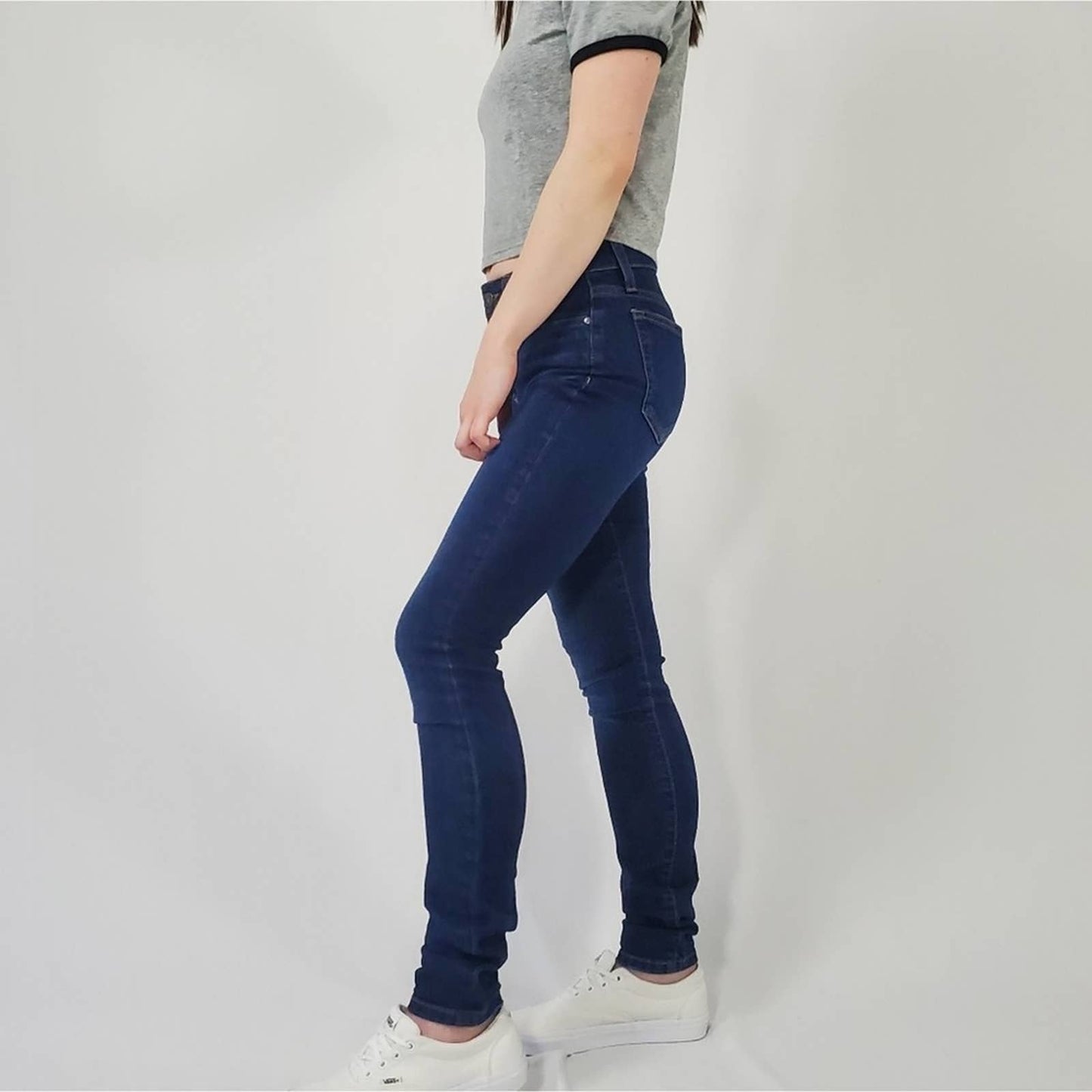 Deadstock NEW Joe’s Dark Distressed High Rise Skinny Jeans - 25