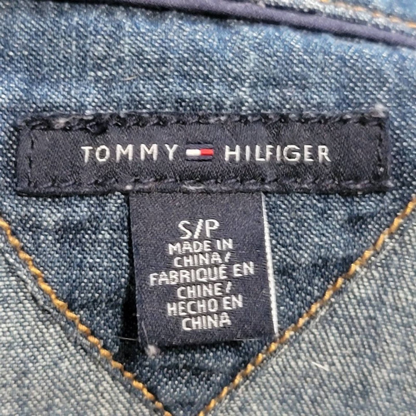 Vintage y2k Tommy Hilfiger Denim Jean Button Down Shirt