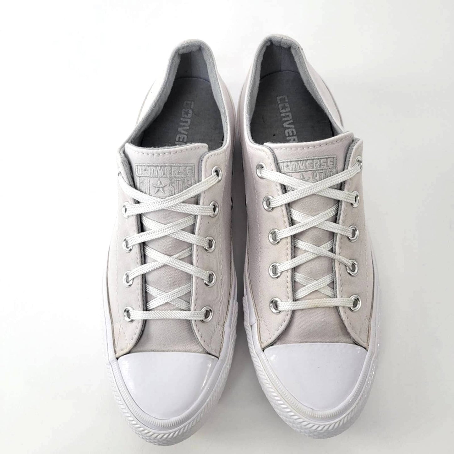Converse Chuck Taylor All Star Gemma Low White Sneakers - 7.5
