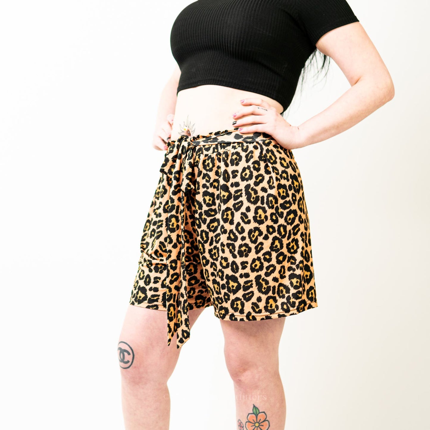Simply Southern Cheetah Leopard Print Baggy Shorts