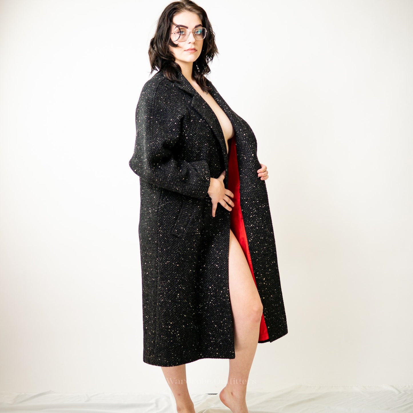 Vintage 80s Heavy Wool Overcoat by Saxton Hall