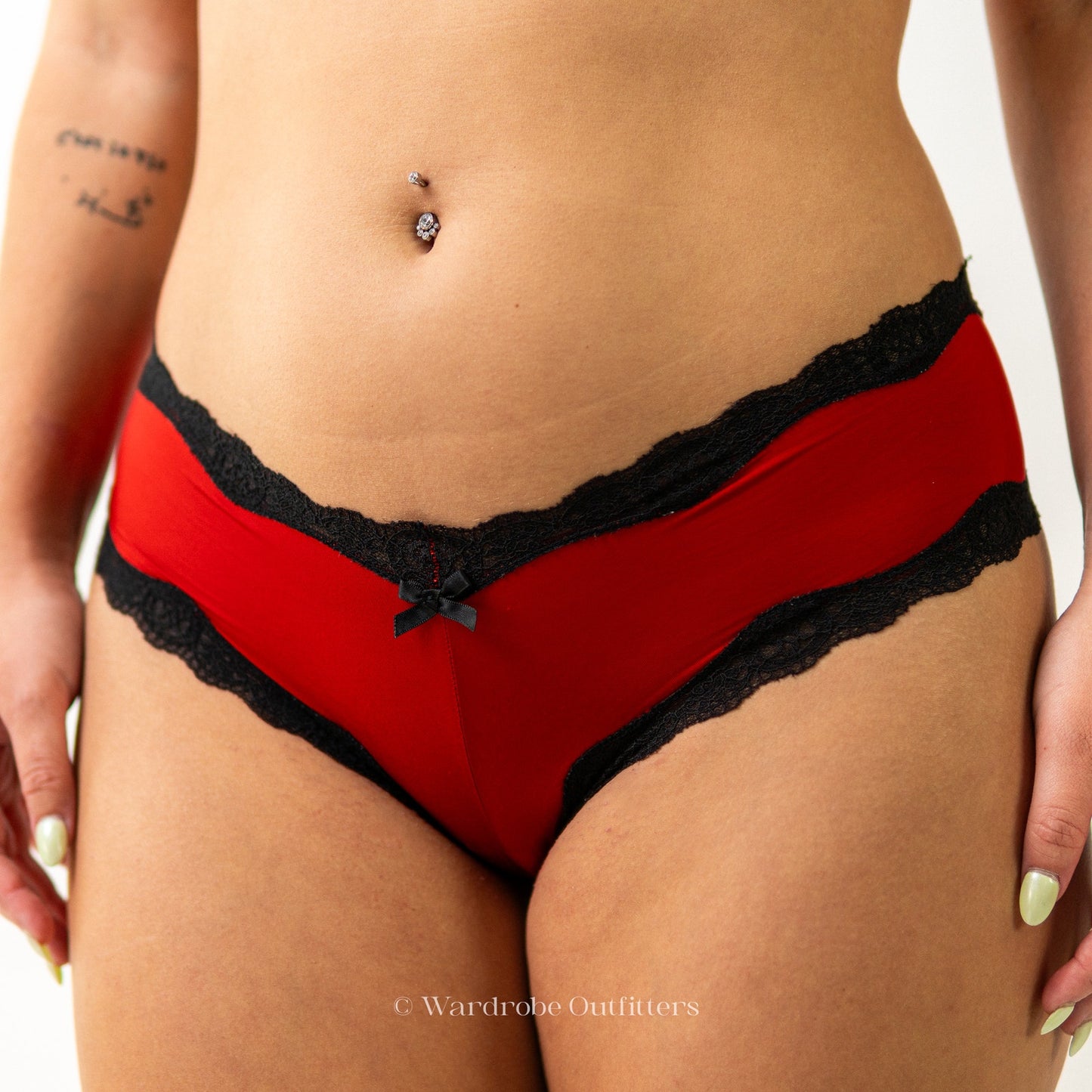 Victoria's Secret Lace Red V-Cut Panties