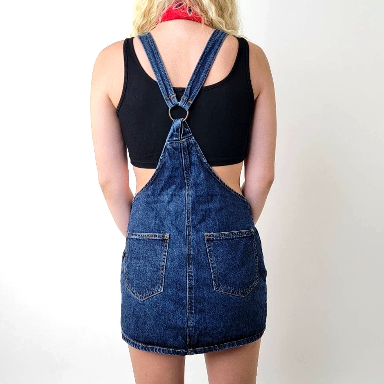 F21 Denim Jean Skirtalls / Overalls - S