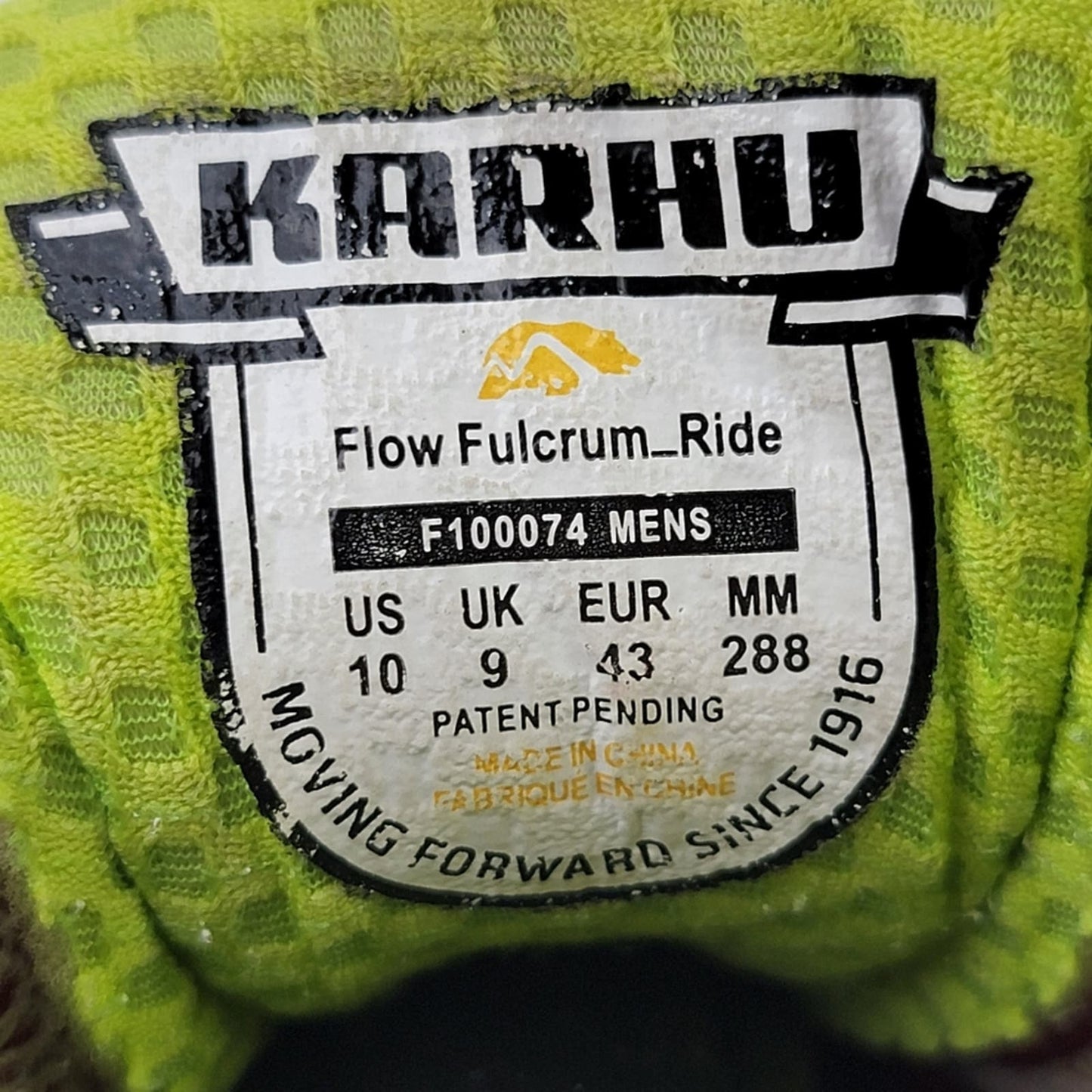 Vintage 2011 Karhu Flow Fulcrum Ride Neutral Running Shoe - 10