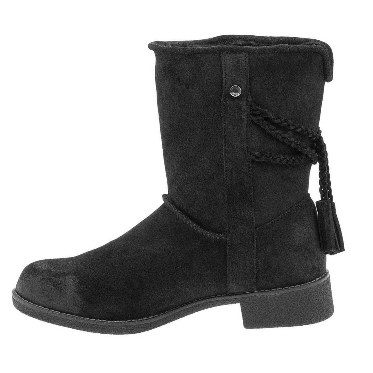 NWT abeo Pro Blaine Black Suede Sheep Sheerling Winter Boots