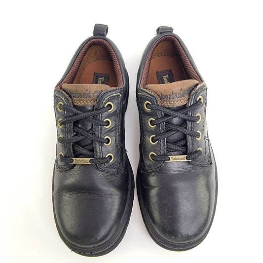 Timberland Black Leather Lace Up Oxford Shoes - 1.5C