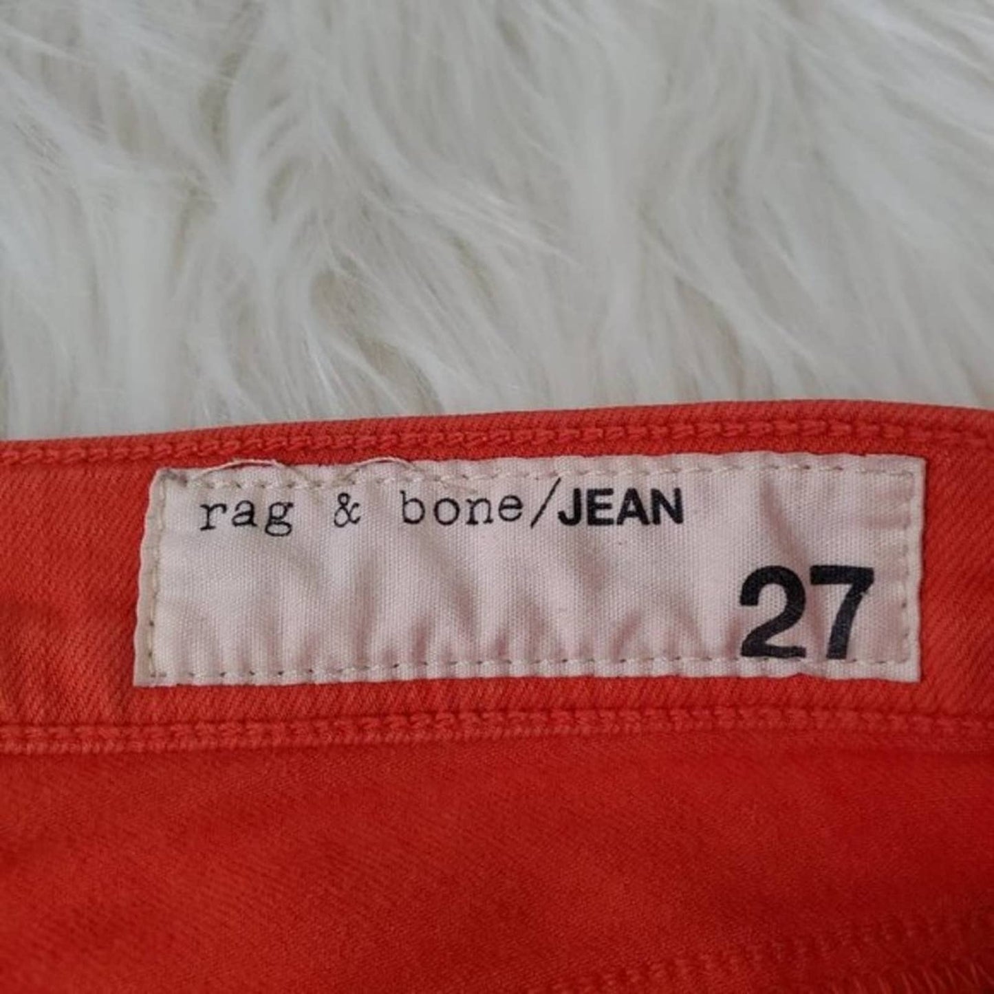 rag & bone Zipper Capri Jean in Vermillion Denim│27