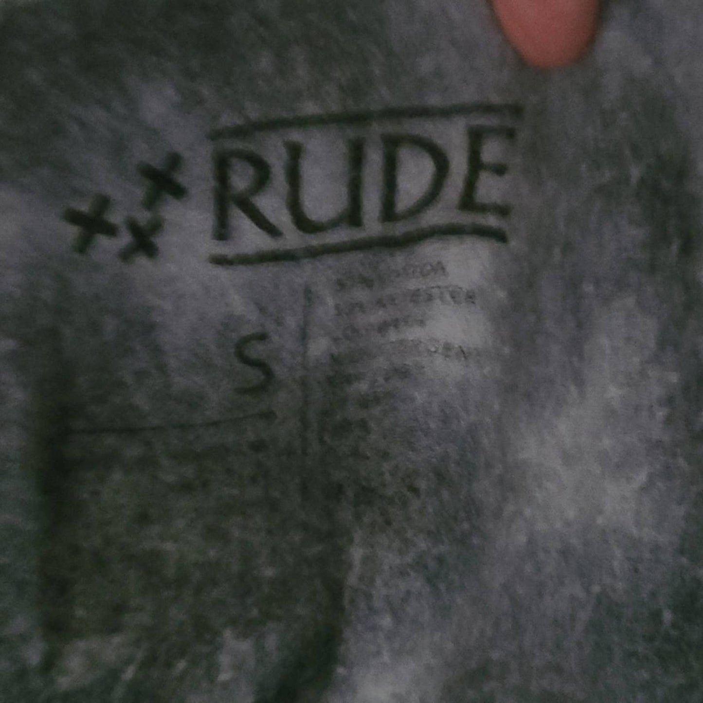 XXX RUDE Grey Tie Dye Hoodie