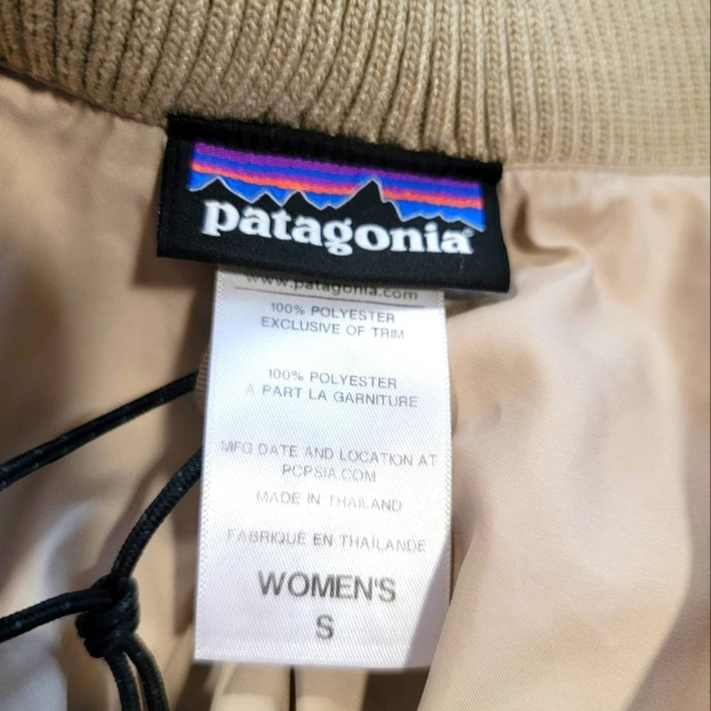 2014 Patagonia Fuzzy Fleece Cream White Parka Jacket - S