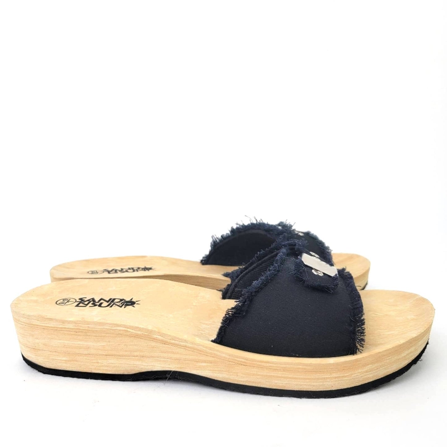 Sand N Sun Chunky Wedge Sandals - 9/10