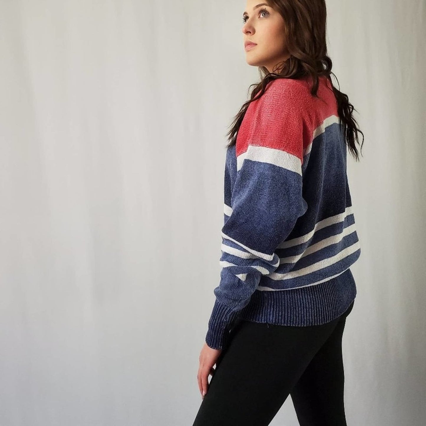 Ralph Lauren Oversized Chunky Striped Sweater - XL