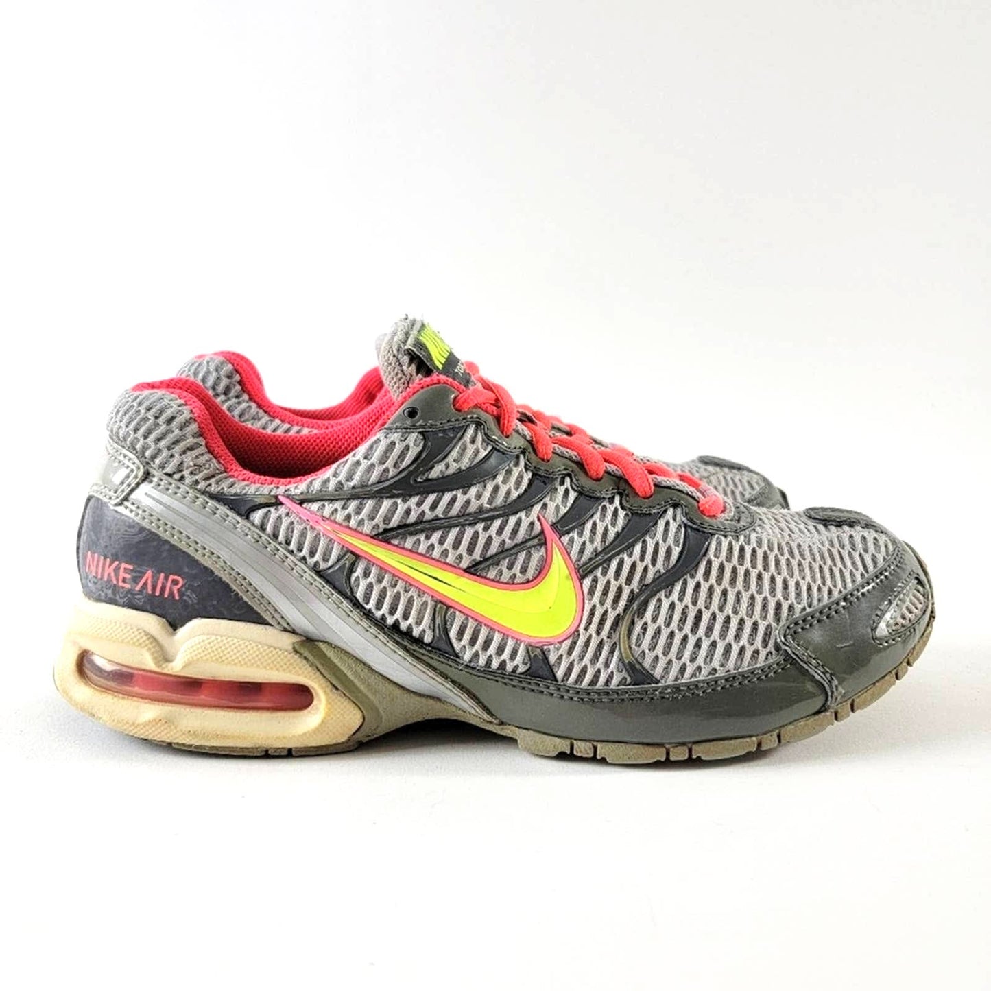 Nike Air Max Torch 4 Gray Volt Punch Running Shoes - 9