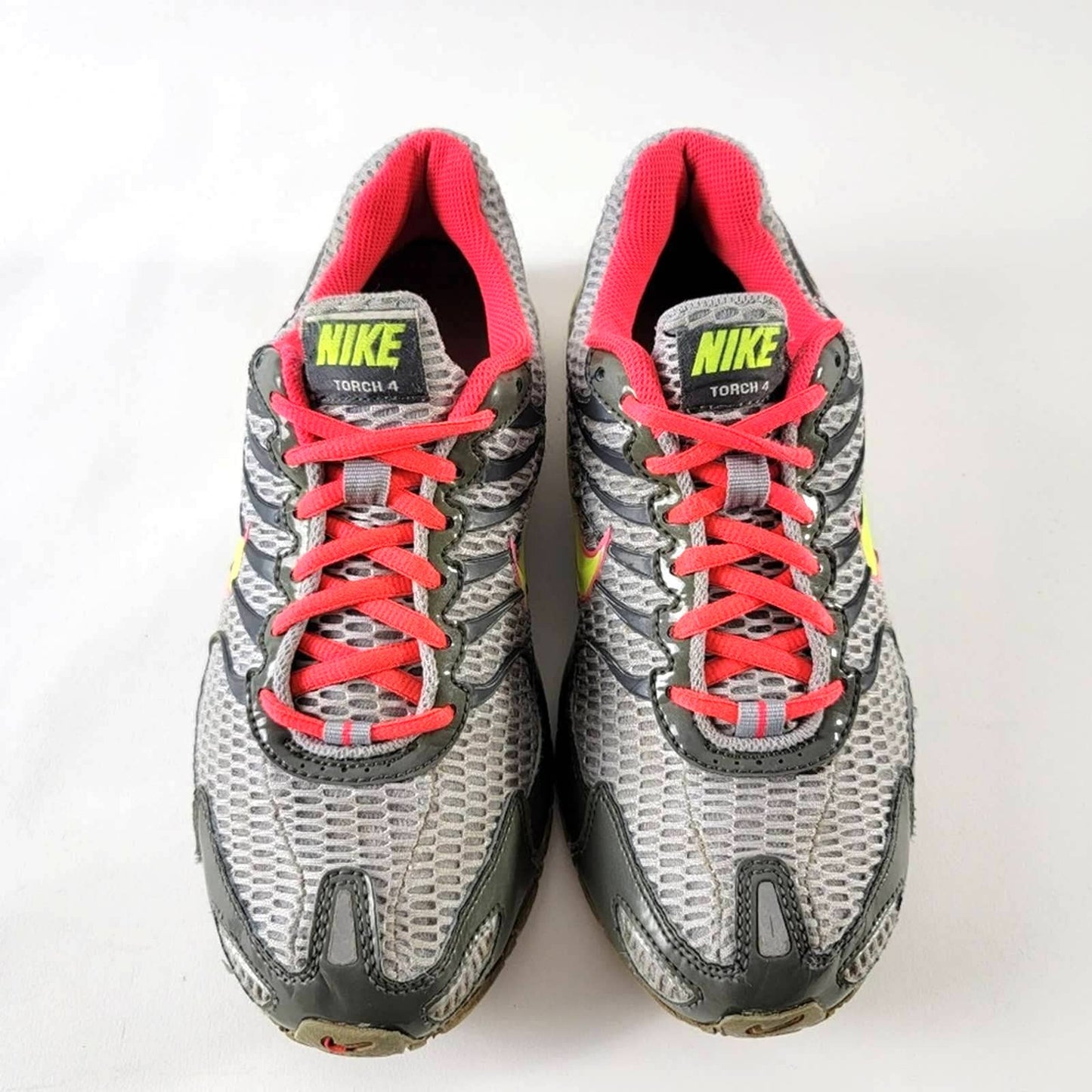 Nike Air Max Torch 4 Gray Volt Punch Running Shoes - 9