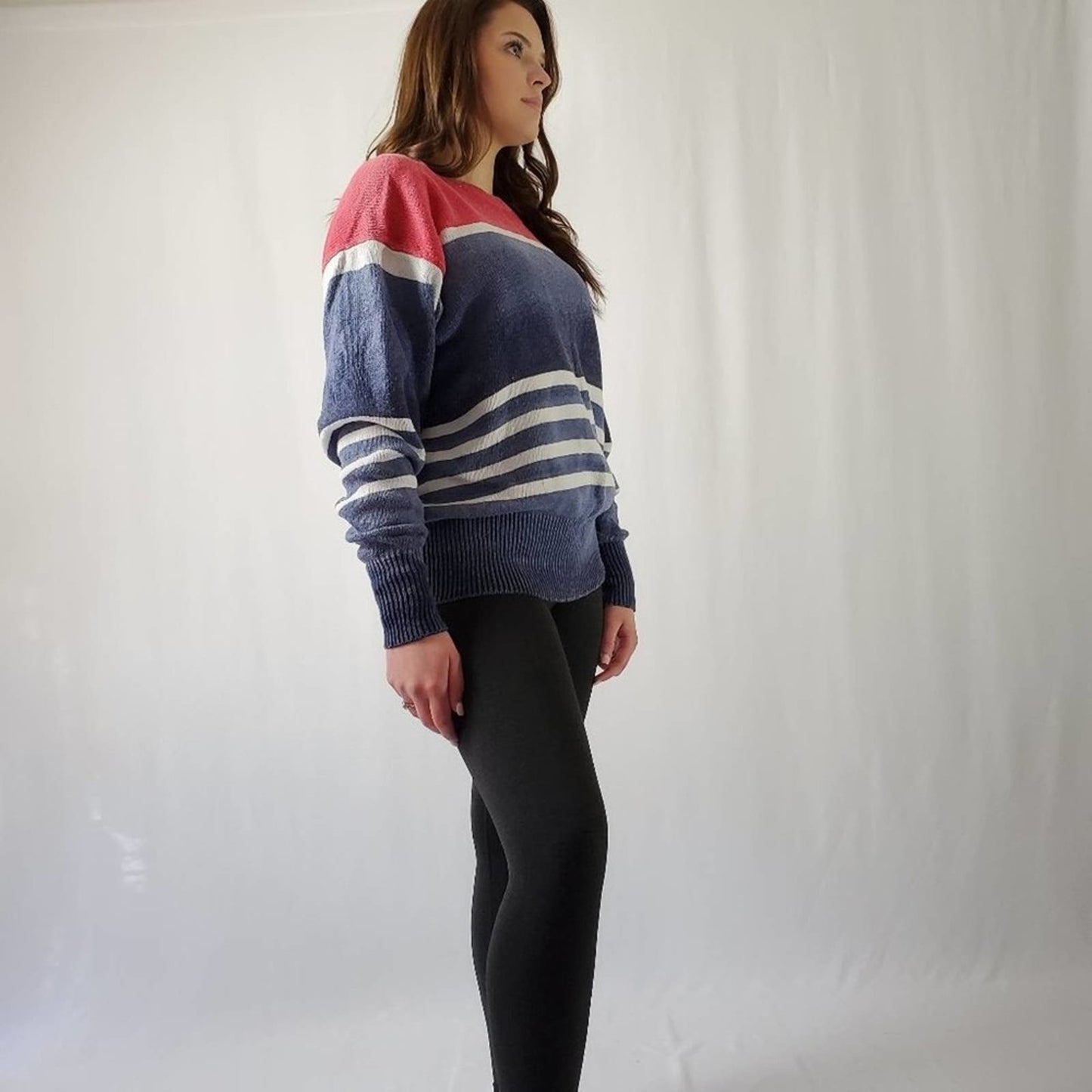 Ralph Lauren Oversized Chunky Striped Sweater - XL