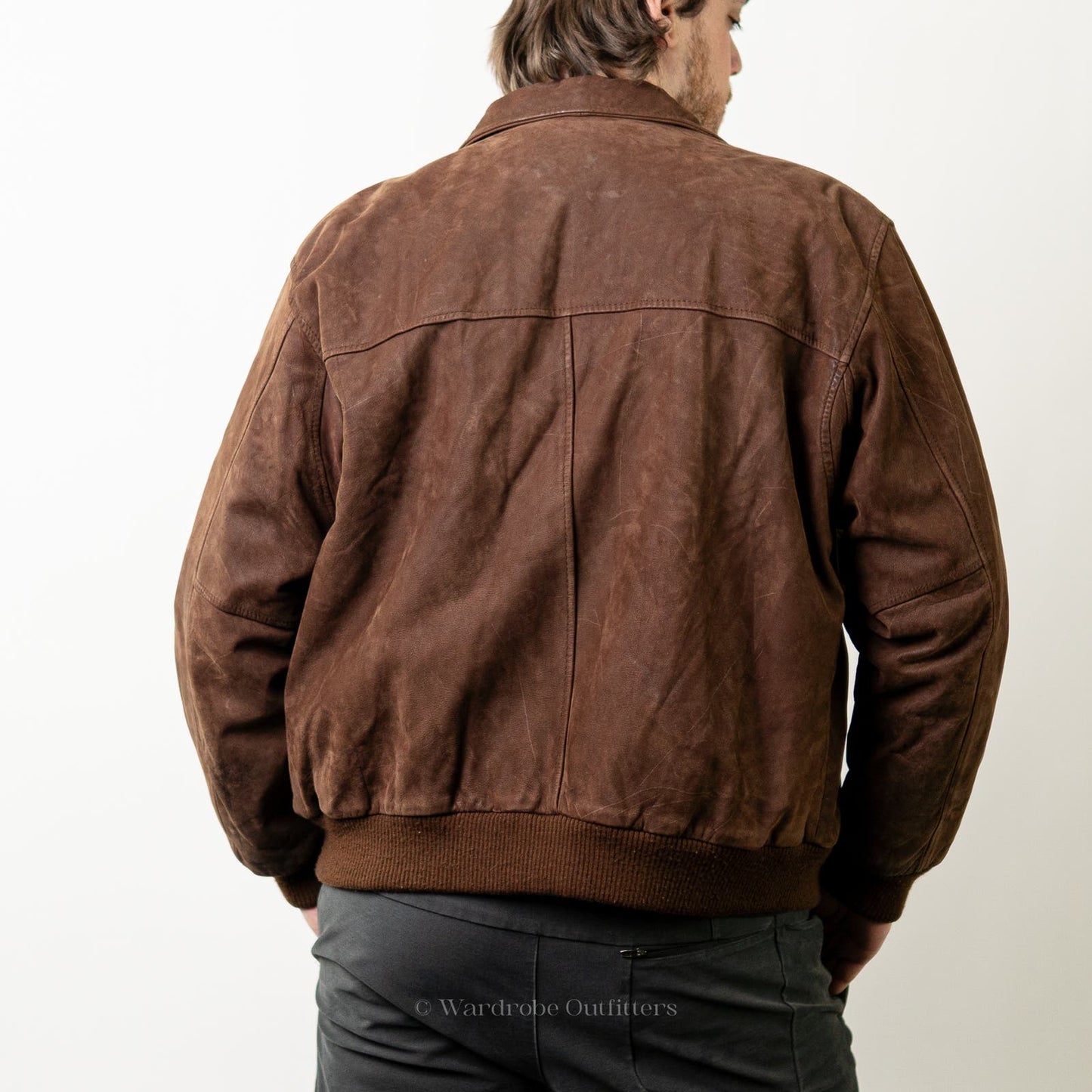 Vintage 90s Brown Leather Western Jacket - L