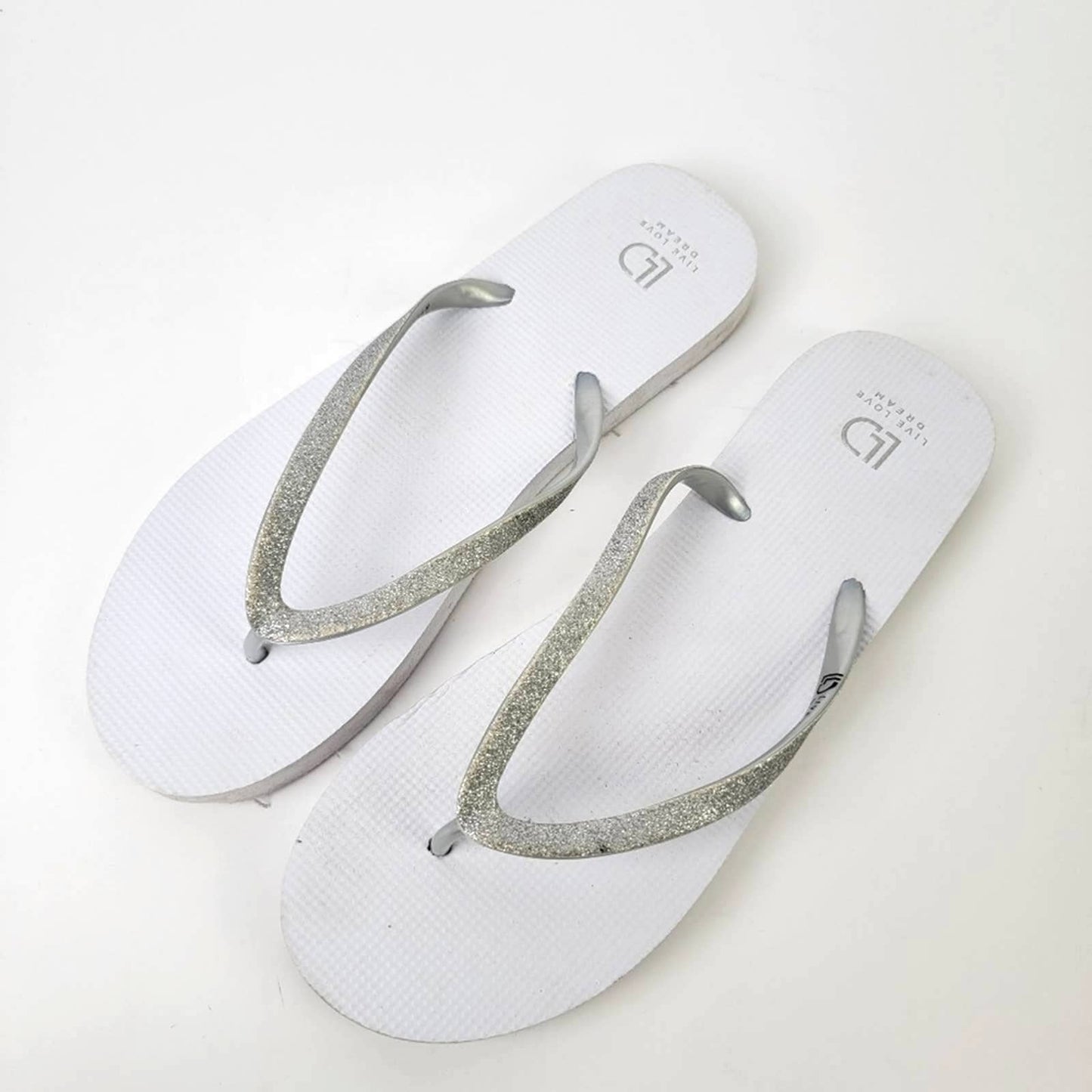 Aeropostale Glitter Strap Flip Flops 9-10