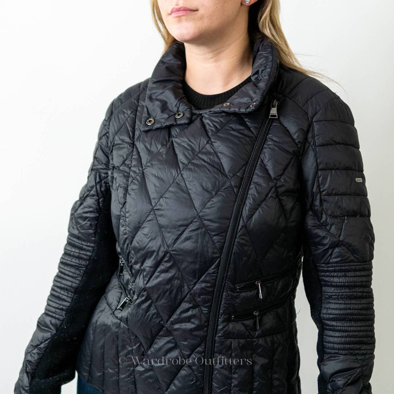 BEBE Black Quilted Jacket